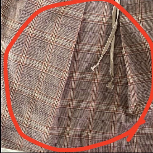 BCBG Girls rouched back midi padded bra brown tan career plad plaid dress size 8 - Picture 17 of 17